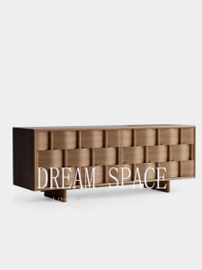 Designer Style Retro Wooden Storage Cabinet