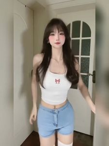 🔥Fran🔥 blouses women new style 2025 Lace Edged Hanging Neck Camisole Women Sweet Spicy Short Top Sleeveless Bottoming Shirt