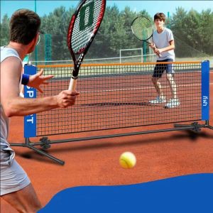 1 PC แบบพกพาเทนนิสและแบดมินตันสุทธิกว้าง 3.1 M เหมาะสําหรับ Gardens Courts Beaches Backyards ในร่ม/กลางแจ้ง Racks ไม่รวม