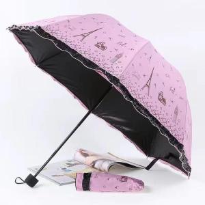 UV Blocking Princess Trimmed Sun Umbrella