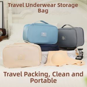 WeekEight | Portable Travel Double-Layer Underwear Storage Bag