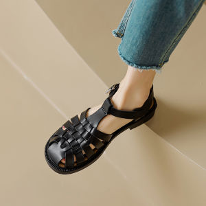 MIFEI | Vintage Woven Closed Toe Summer Roman Sandals