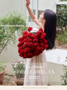 Dreaming the witch | Rose Bouquet Inspired Multi-functional Warm Blanket