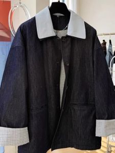 XIBAIYI | Áo Khoác Jeans Thời Trang Cỡ Lớn 300KG