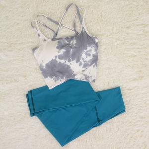 ชุดโยคะสำหรับผู้หญิง Victoria Yoga ฤดูใบไม้ผลิและฤดูร้อน 2025 ใหม่ เสื้อกั๊กพิมพ์ลาย กระโปรงสั้นออกกำลังกาย โยคะ Pilates ทรงเข้ารูป