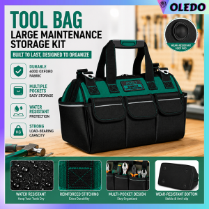 OLEDO Tool bag strong and durable wood electrician special storage bag multi-function tool bag canvas thickening