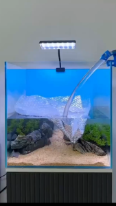 Túi đựng vật liệu lọc màu Đen cho hồ cá 15x20cm -Túi lưới có dây kéo đựng đá lọc Có khóa kéo tiện lợi