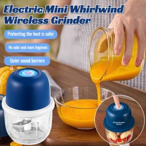 Electric Mini Whirlwind Wireless Grinder Meat Grinder Garlic Masher Garlic Chopper Vegetable Crusher Ginger Mincer Food Processor
