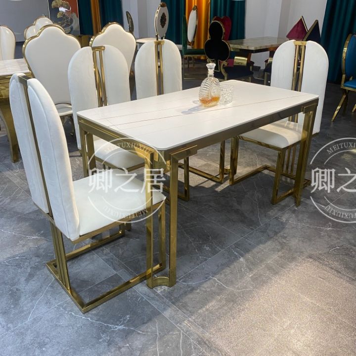 Hong Kong Style Accessible Luxury Small Apartment Stainless Steel Stone