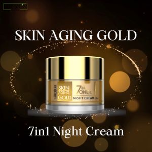 🔥 ส่งฟรี🔥 LUR SKIN 7 IN 1 GOLD NIGHT CREAM 10g (1แถม1) เซเว่นอินวัน โกลด์ ไนท์ ครีม ดูแลผิว 7 ประการ บำรุงผิวชั่วข้ามคืน กู้หน้าโทรมกลับมาแลดูสุขภาพดี