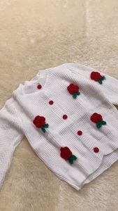 Camella | Rose Knit Cardigan Outerwear Rajut