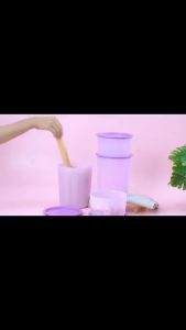 Savina Storage Set of 4 pcs dengan 2 ukuran/ Toples Plastik- free  dus Nico Shopping