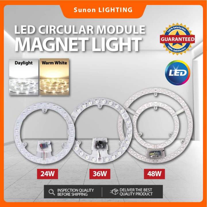 Led Module In Circular 24W 36W 48W Circular Led module magnet Led circular light / Lampu bulat ...