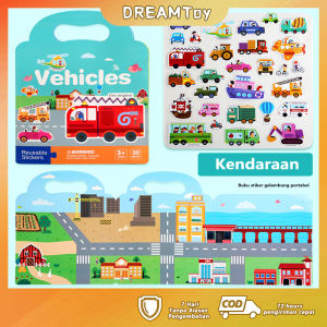 DREAMToy Buku Stiker Anak Reusable Sticker DIY Bag Style Book Sticker Puzzle Sticker Activity Book Mainan Edukasi Anak