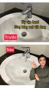 Tẩy cặn canxi tẩy kính vòi sen bồn sứ chậu tắm gạch men bếp ga FAMILY 500ml