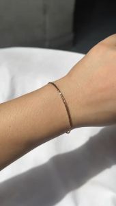 Gelang kawat kaku emas asli kadar 16k 17k 70 75 rosegold mix whitegold gold 3 warna kepang