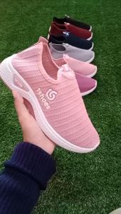 NW053 Sepatu Sneakers Slip On Wanita Casual Style Motif 1Shoes