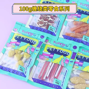 Funny U Dog Treats Chicken Jerky Pollock Sushi Chicken Dumbell Chicken Wrapped Milk Stick Sandwich Drumlets Chicken Jerky Duck Jerky Calcium Bone Goat Milk Bolo Fruit Biscuits 100g