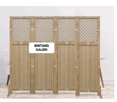 Sketsel pembatas Ruangan Rotan minimalis partisi penyekat Ruangan Seket Ruangan Rotan murah