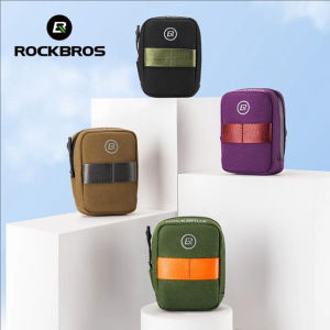 ROCKBROS xe đạp tailbag Trọng lượng nhẹ an toàn thời trang sặc sỡ thuận tiện Túi yên ngựa khả năng thích ứng cao Lụa Dây kéo MTB đạp xe đường trường thiết bị