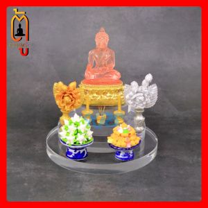 แท่น อะคริลิกใส กลม แบบหนา แท่นวางถ่ายสินค้า พร็อพถ่ายรูป ชั้นวางโชว์สินค้า อุปกรณ์ประกอบฉาก Cube prop DIY