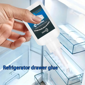 Refrigerator Drawer Repair Glue Transparent Quick-Drying Adhesive for Fridge Trays Drawer Supports Slides and Door Seals