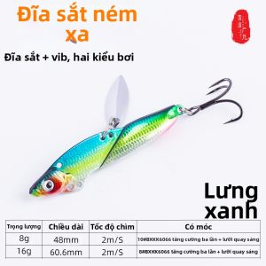 YUSHANHUWAI | Mồi Cá Bass Thu Hút Dài Khoảng Cách Rung Bằng Sắt