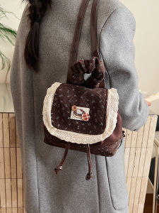 Trendy Versatile Mini Shoulder Bag for Girls Autumn Winter New Style Retro Outgoing Double Shoulder Bag High Aesthetic Value