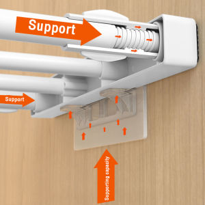 Digeo Multi-function Clapboard Strong Self-adhesive Hook Punch-free Layered Partition Bracket Triangle Bracket Support Shelf