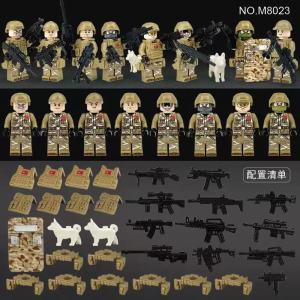 Military series building blocks special police jungle scouts hand-made models assembled toys humanoid dolls birthday gifts
