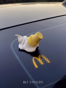 Dropped Ice Cream Mji Cone Original Ice Cream Car Motorcycle Creative Funny Ornaments Car Body Decorations