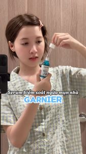 Dưỡng chất cho da dầu mụn Garnier Bright Complete Anti-Acnes Booster Serum 4% [Niacinamide BHA AHA Vitamin C] 30ml