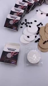 【W】51/53/58mm Portafilter Basket Coffee Filter Paper For Espresso Machines 100 Sheets Round Coffee Paper Filter For Moka Pots