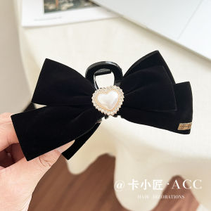 กิ๊บติดผมรูปผีเสื้อประดับมุกสไตล์ฝรั่งเศสสำหรับผู้หญิง กิ๊บติดผมแบบหน้าม้า ทรงเรขาคณิต สไตล์ไฮเอนด์ แฟชั่นฤดูใบไม้ร่วง 2024