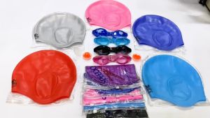 Combo Mũ và Kính Bơi Trẻ Em BALANCE Chất Liệu Silicone Co Giãn Tốt