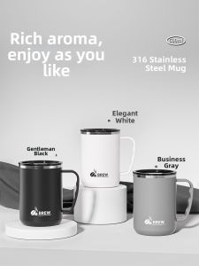 XIAOCHUSHU | Stainless Steel 316 Travel Mug with Lid and Spoon