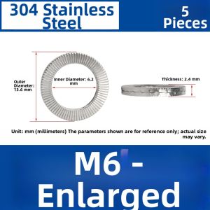 Creaby | Self-locking Anti-slip 304 Stainless Steel Washer