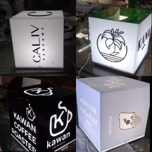 Neon Box Kubus 30cm Hiasan Meja Custom Gambar Lampu Meja Hemat Energi Lampu Kubus Desain Unik Lampu Meja Warna Jernih - Lazada