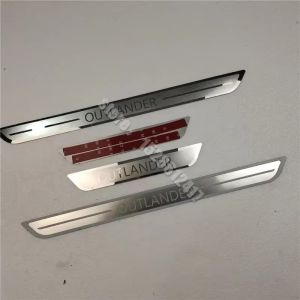 for Mitsubishi Outlander 2007~2025 Door Sill Scuff Plate Trim Stainless Threshold Pedal Entry Guards Protector Car Accessories