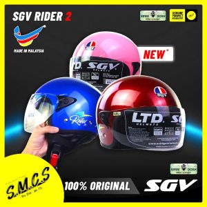 SGV Rider 2 Half Helmet 2/3 Steng Kura Helmet [NEW] 7 Colour/Warna (100%ORIGINAL) TOPI KELEDAR 头盔 SGV Helmet Ls2 Motorcycle Helmet Iron Man 2 Helmet Color Helm Wheel - Lazada