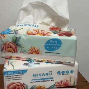ฮิคารุกระดาษทิชชู่พรีเมียมหนา 4 ชั้น
