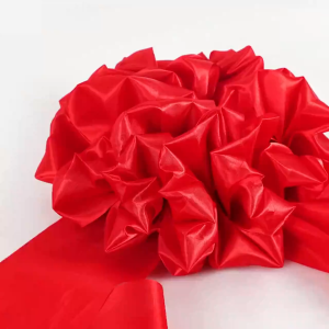 3 Balls Red Ribbon-Cutting Hydrangea Flower Ball Multi-Purpose For Start Business Ceremony Wedding