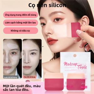 Cọ Nền Cầm Tay - Phấn Được Tán Đều Không Có Vệt Dụng Cụ Silicon Đầu Phẳng Để Trang Điểm