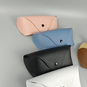 กระเป๋าเก็บแว่นตา กล่องเก็บแว่นตา กล่องใส่แว่น หนัง PU กระเป๋าหนังนิ่ม แบบพกพา สําหรับใส่แว่นตากันแดด