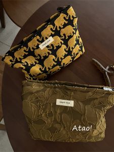 Túi Đựng Mỹ Phẩm Hình Con Voi Nhỏ Màu Vàng Cổ Điển Túi Đựng Mỹ Phẩm Du Lịch Túi Xách Tay Cho Nữ Túi Đựng Mỹ Phẩm Di Động