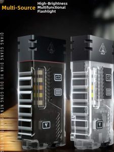 Multi-Functional Mini Keychain Light Portable High-Brightness Anti-Lockout Alarm Flashlight Compact Work Light Outdoor Camping Travel Gear