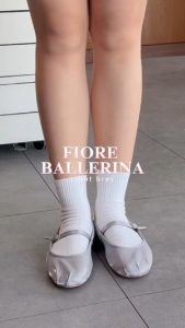Giày búp bê vải FIORE BALLERINA màu bạc BAL 0001 - TMB of Vascara