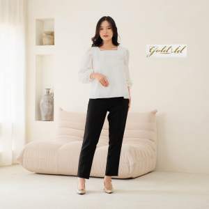 SHERLY BLOUSE / Blouse Korean Style / Baju Kantor / Baju Formal / Blouse Knit / Blouse Lengan Balon