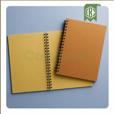 Sketchbook A5 100 Halaman Buku Gambar cover vintage premium isi 3 variasi BrownpaperHVSBookpaper cream cover aesthetic