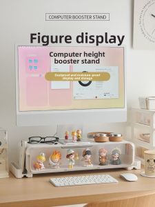 WEIAI | Blind Box Display Computer Monitor Riser Desk Organizer Transparent Dustproof Pop Mart Decor Handmade Box